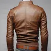 Jaquetas masculinas moda masculina legal jaqueta bomber jaqueta masculina outono inverno gola slim fit motocicleta jaqueta de couro casaco outwear streetwear 230808