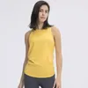 Camicie attive ZenYoga Donna Collo alto Lounge Yoga Senza maniche Aperto sul retro Cravatta Fitness Canotte Loose Fit Nylon Jogger Allenamento Vest