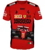 U6DW 2023 T-shirt męski to garnitur dla Formuły 1 Racing Team 3D Fall Bez kaptur bez kaptury stały kolorowy zwykły młodzież zielony zielony