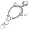 Wristwatches Bracelet Watch Women Charm Heart Lock All-match Wrist Jewelry Rinestone Studded Alloy Women's