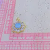 Charms DIY Necklace CZ Sun Snowflake Pendant Accessory Jewelry Making Wholesale