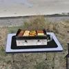 Narzędzia Grill Pad BBQ Silikonowa mata kwadratowa Wodoodporna odporna na ciepło maty do gotowania podłoga do ogrodowego trawnika tarasowego patio
