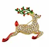 Pins Brooches Fashion 10 Styles Christmas Ladies Pin Boot Bell Snowman Reindeer Brooch Pins Sleigh Wreath Diamante Wholesale China Dr Dhvon