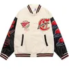 Jaqueta masculina Patchwork Varsity Letter Bordado Jaqueta de beisebol PU Masculina Hip Hop Streetwear College Harajuku Oversized Bomber Coats 230808