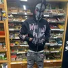 Heren Hoodies Sweatshirts Heren Mode Hoodie Jas Gothic Hip Hop Streetwear Masker Capuchon Rits Jas Herfst Sweatshirt Y2K Doek Punk Uitloper 230808