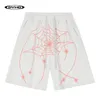 Pantaloncini da uomo Spider Web Stampa Casual Baggy Jogger Hip Hop Punk Pantaloni sportivi larghi estivi Moda Pantaloni corti Uomo Streetwear 230809