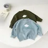 Kardigan niemowlę wiosenne swetra SWEATER LUSKIE KNITWEAR TOPS Cute Dimensional Cloud Hafdery dla dziewcząt Swetery maluch 230808