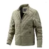 Männer Jacken 2023 Frühling Jacke Männer Diamant Nähte Winddicht Baumwolle Gepolsterte Kleidung Herren Outdoor Camping Wandern Mäntel Täglichen