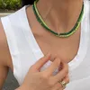 Choker Rvs Ketting Halfedelstenen Kralen Kettingen Voor Vrouwen Sleutelbeen Kettingen 2023 Mode-sieraden Luxe Ketting