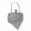 Kwastje Strass Damestas Avondjurk Banket Hand Set Diamond High Quality Girl Texture Hand Dinner Bag