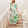 Casual Dresses Summer Beach Dress Slim-Fit Floral Skirt With Full Swing