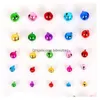 Beads Sier Aluminum Jingle Bells Charms Lacing Bell For Christmas Decorations Diy Jewelry Making Crafts Drop Delivery Home Garden Arts Dhk1N