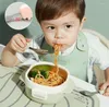 Учетный набор посудов наборы слона короткая вилка Spoon Set Baby Training Learning для еды с детьми из нержавеющей стали.