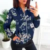 Women's Jackets Womens Casual Daily Lightweight Zip Up Jacket Floral Print Coat Stand Collar Short Sports Outwear Office Outfit