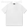 T-shirts pour hommes Designer High Version P Family New Chest Triangle inversé Cuir Standard Iron Brand Logo Correct Fashion OS T-shirt à manches courtes