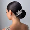 ヘアクリップウェディングヘアピンu花嫁スタイリングの宝石の花の花の真珠のヘッドピースラインストーンヘッドウェアのためのフォーク