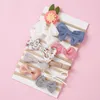 Hair Accessories 10PC Children's Bowknot Loop Soft Baby Cord Headwear Suitable For Children Aged 0-6 Kids