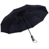 Paraplu's Winddicht Dubbellaags Omgekeerde Omgekeerde Opvouwbare Paraplu UV-bescherming Soild Wind- en waterbestendig Guarda