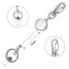 Keychains intrekbare badge reel clip anti verloren metaal 21 mm sleutelhanger lanyard vrouwen mannen