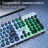 H300 Wired 104 Tasten Membrane Keyboard Viele Arten von farbenfrohen Beleuchtungsspielen und Büro für Windows und iOS -System