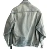 Мужские куртки готическая нерегулярная молния вымытая расстроенная джинсовая куртка мужчина винтажные джинсы пальто уличная одежда главная улица Топ 230809