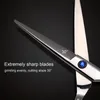 3 stks haarknipschaar, professionele haarschaar 6,7 inch rechter scheermesrand kappersschaar salon haarknipschaar gemaakt van Japans roestvrij staal