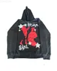 Hohe Qualität Spider Print Zip Übergroßen Hoodie Männer Punk Sport Lose Mantel Harajuku Gothic Streetwear Langarm Koreanische Mode 220819xzpd