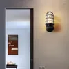 Wall Lamps American Retro Outdoor Waterproof Light Bar Cafe Corridor Industrial Wrought Iron