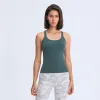 L-129 Ärmelloses Yoga-Weste-T-Shirt, einfarbig, Damenmode, Outdoor-Yoga-Tanktops, Sport, Laufen, Fitnessstudio, Tops, Kleidung