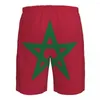 Mens Shorts Summer Men Sports Athletic Running Sport Fitness Beach Basketball Jogging Man Loose Short Pants Flag Of Morocco