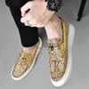 Платье обувь Weh Snake Shoes Men Made Loafers Men Men Shoes Flat Slip-On Casual Animal Print Shoes для мужчин легкие обувь стилиста J230808