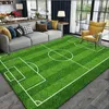 Tappeto modello campo da calcio per camera da letto Soggiorno Tappeto sportivo da calcio per tappetini da cucina Decorazioni per la casa Tappetino antiscivolo HKD230809