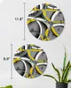 Wall Clocks Abstract Modern Art Geometry Yellow Luminous Pointer Clock Home Ornaments Round Silent Living Room Office Decor