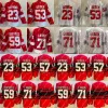 Detroit''Red''Wings''71 Dylan Larkin Maglia rossa Lucas Raymond Moritz Seider David Perron Tyler Bertuzzi Maglie da hockey bianche cucite