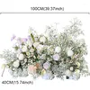 Fiori decorativi Luxury White Rose Ortensia Baby Breath Flower Row Wedding Event Road Guide Floor Window Display Banquet Party Props
