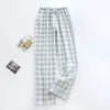 Women's Sleepwear Bottoms Women Casual Soft Couple Cotton Sleep Clothing Spring Pajama Air Conditioning For Men Womans Lounge Wear Pants