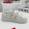 Designer Open Sneakers Untitled Sneaker Top Leather Loafers Casual Shoes Mens Womens Unisex Change Sneaker White Studded Platfor Trainer