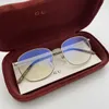 2023 New luxury designer sunglasses Xiao Zhan's G Family Eyeglass Men's and Women's Same Style Literary Gold Silk Edge Oval Glasses Frame gg0681