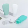 Storage Bottles 3PCS/Lot Silicone Refillable Travel Bottle Set Portable Airplane Travelling Shampoo Kit Empty Cosmetic Container