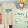 Herren-T-Shirts COWOWO Anime OSHI NO KO COS Hoshino Ai Unisex Sommer Lässiges und bequemes Cartoon-Druck-Baumwoll-Kurzarm-T-Shirt