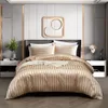 Bedding sets Luxury Satin Bedding Set Duvet Cover With Pillowcase European Style Double King Size Comfortable Bed Covers Bed Linen No sheet 230809