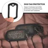 Coleiras para cães 12 peças capa protetora preto colares etiqueta capa de silicone gel de sílica identificação masculina