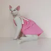 Cat Costumes Summer Hairless Clothes Pure Cotton Princess Dress Sphinx Accessories Kitten Dresses