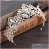 Coiffes de luxe couronne de mariée scintiller des cristaux de strass roayal couronnes cristales vierge de tête accessoires de cheveux de fête