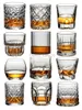Crystal Whiskey Glass Old-fashioned Scotch Whisky Brandy Cocktail Perfect Gift for Couples Beer Rum Style Glassware HKD230809