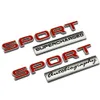 3D Plastik Siyah Kırmızı Spor Harfleri Otobiyografi Sport Carr Emblem Rozeti Grodu Sticker Land Range Rover Arabası Değerlendirme