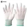 Rękawiczki czyszczące 1 para antistatyczna anty -statyczna elektroniczna ESD działająca PU, PC PC PC Antiskid do ochrony 230809