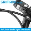 Cykel Derailleurs Shimano MT200 Hydraulic Brake MTB Mountain Disc Set BLMT200 BRMT200 Left Front 800mm höger bakre 1400mm 230808