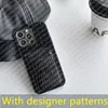 Men's leather designers are suitable for iPhone 14 Pro 13 Pro 15 phone cases to protect the screen from damage.