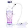 Acrylique Hookah Shisha Pipe Cup Set avec tuyau LED Light Bol en acier inoxydable Charcoal Holder Chicha Narguile Fumer Accessoires HKD230809